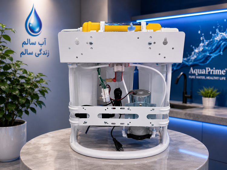 دستگاه تصفیه آب AquaPrime | ۶ مرحلهای اسمز معکوس با گیج فشار